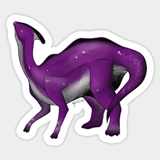 Asexual Pride Dinosaur Sticker